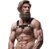 FETISH SUBMISSIVE ATTITUDE - MEN'S ECO-LEATHER CHEST HARNESS - Afbeelding 4