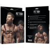 FETISH SUBMISSIVE ATTITUDE - MEN'S ECO-LEATHER CHEST HARNESS BLACK/RED - Afbeelding 3