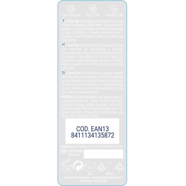 CONTROL - 2 EN 1 MASSAGE & PLEASURE MEDITERRANEAN SEA 200 ML - Afbeelding 2