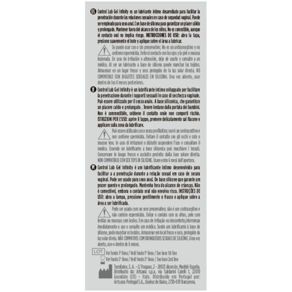 CONTROL - INFINITY SILICONE BASED LUBRICANT 75 ML - Afbeelding 2