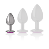 INTENSE - ALUMINUM METAL ANAL PLUG PINK HEART SIZE S - Afbeelding 5