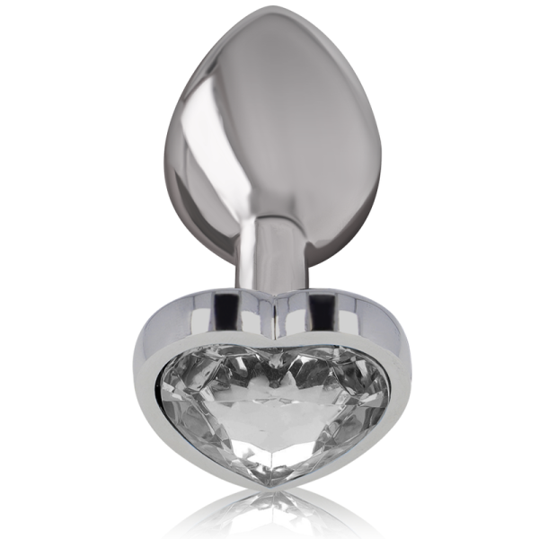 INTENSE - WHITE HEART ALUMINUM METAL ANAL PLUG SIZE S - Afbeelding 2