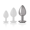 INTENSE - ANAL PLUG METAL ALUMINUM WHITE HEART SIZE L - Afbeelding 5