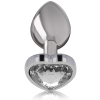INTENSE - ANAL PLUG METAL ALUMINUM WHITE HEART SIZE L - Afbeelding 2