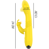 INTENSE - TOKY MULTIFUNCTION VIBRATOR UP & DOWN WITH CLITORAL STIMULATOR YELLOW - Afbeelding 4