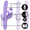 INTENSE - BILLIE MULTIFUNCTION RECHARGEABLE VIBRATOR SUCTION & PULSING PURPLE - Afbeelding 3