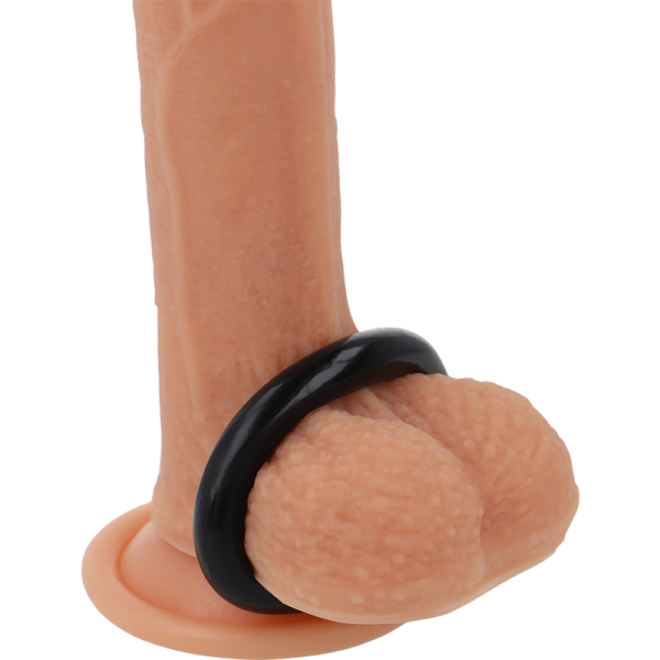 POWERING - SUPER FLEXIBLE AND RESISTANT PENIS RING 4.5CM BLACK - Afbeelding 2