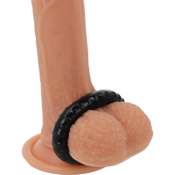 POWERING - SUPER FLEXIBLE AND RESISTANT PENIS RING 4.5CM PR07 BLACK - Afbeelding 2