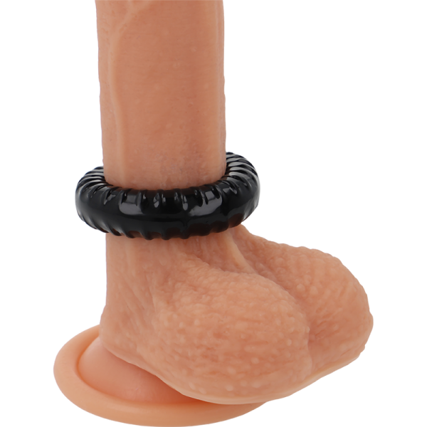 POWERING - SUPER FLEXIBLE AND RESISTANT PENIS RING 4.5CM PR07 BLACK