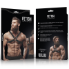 FETISH SUBMISSIVE ATTITUDE - MEN'S ADJUSTABLE ECO-LEATHER CROSS CHEST BULLDOG HARNESS - Afbeelding 4
