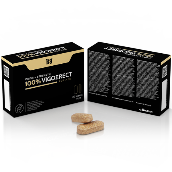 BLACK BULL - 100% VIGOERECT VIGOR + STRENGTH FOR MEN 20 TABLETS - Afbeelding 2