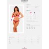 OBSESSIVE - LACELOVE SET TWO PIECES CUPLESS RED XS/S - Afbeelding 7