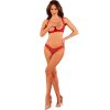 OBSESSIVE - LACELOVE SET TWO PIECES CUPLESS RED XS/S - Afbeelding 3