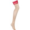 OBSESSIVE - LACELOVE STOCKINGS RED XS/S - Afbeelding 5