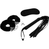 INTENSE - FETISH EROTIC PLAYSET 1 WITH HANDCUFFS, BLIND MASK AND FLOGGER - Afbeelding 2
