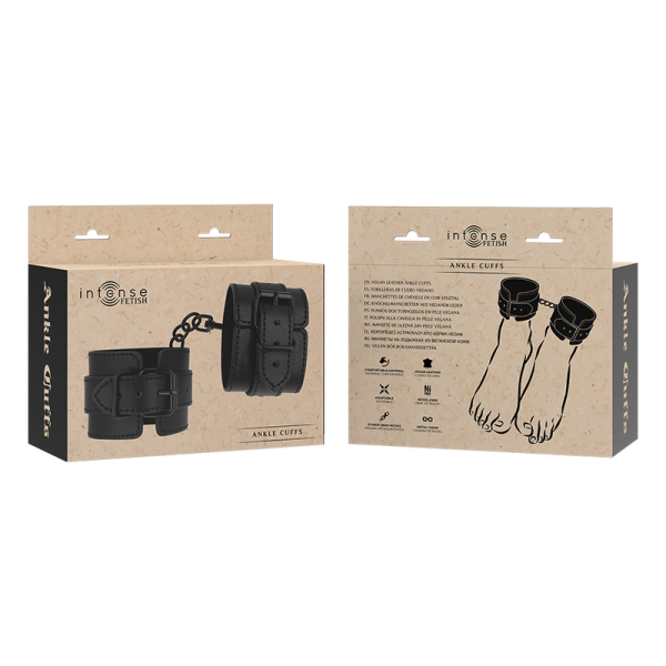 INTENSE - FETISH VEGAN LEATHER ANKLE CUFFS - Afbeelding 6