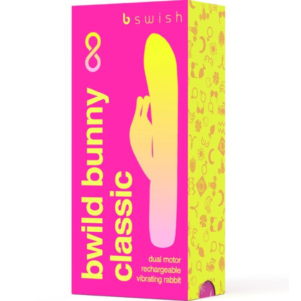 B SWISH - BWILD BUNNY INFINITE CLASSIC RECHARGEABLE VIBRATOR PINK SILICONE - Afbeelding 4