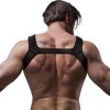 FETISH SUBMISSIVE ATTITUDE - NEOPRENE CHEST HARNESS FOR MEN SIZE M - Afbeelding 2
