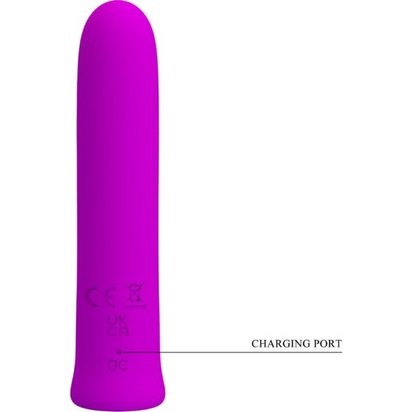 PRETTY LOVE - CURTIS MINI SUPER POWER VIBRATOR 12 VIOLET SILICONE VIBRATIONS - Afbeelding 5