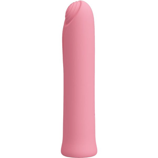 PRETTY LOVE - CURTIS MINI SUPER POWER VIBRATOR 12 PINK SILICONE VIBRATIONS - Afbeelding 2
