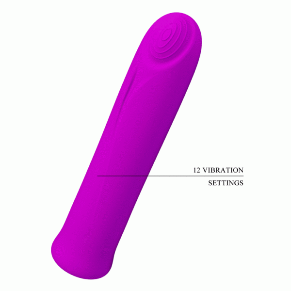 PRETTY LOVE - CURTIS MINI SUPER POWER VIBRATOR 12 VIOLET SILICONE VIBRATIONS - Afbeelding 8