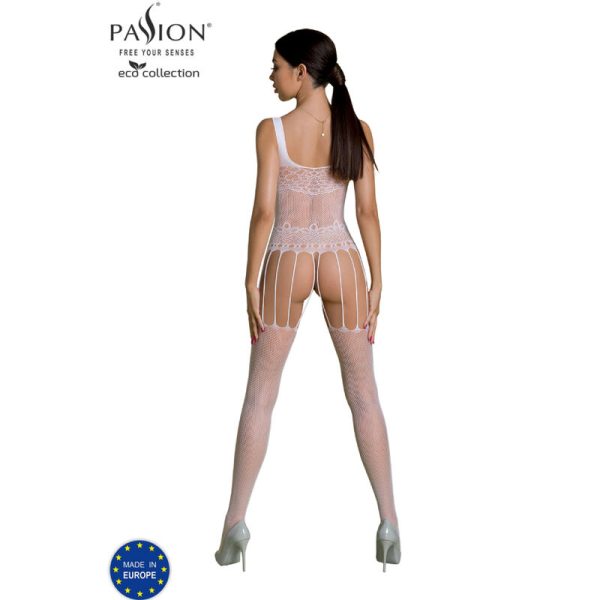 PASSION - ECO COLLECTION BODYSTOCKING ECO BS001 WHITE - Afbeelding 2