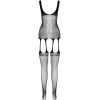 PASSION - ECO COLLECTION BODYSTOCKING ECO BS007 WHITE - Afbeelding 4