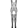 PASSION - ECO COLLECTION BODYSTOCKING ECO BS009 RED - Afbeelding 3