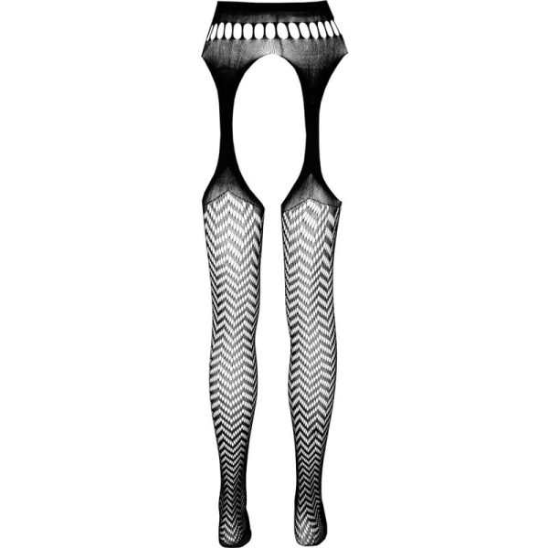 PASSION - ECO COLLECTION BODYSTOCKING ECO S002 BLACK - Afbeelding 4