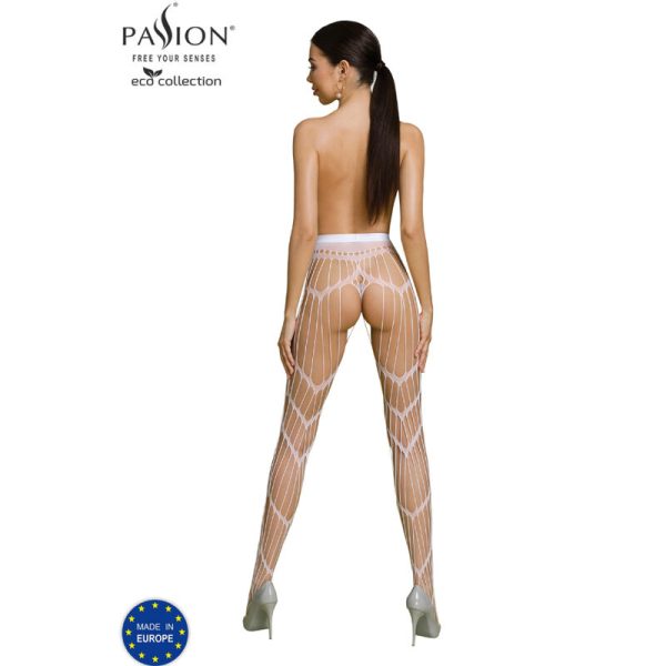 PASSION - ECO COLLECTION BODYSTOCKING ECO S006 WHITE - Afbeelding 2
