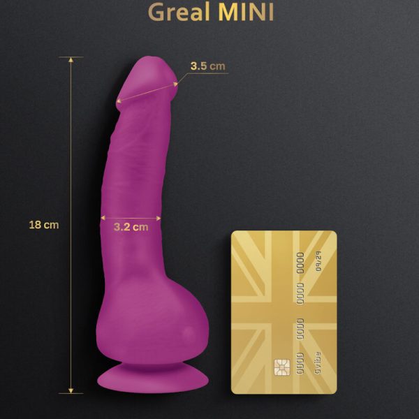 G-VIBE - GREAL MINI FUCHSIA SILICONE VIBRATOR DILDO - Afbeelding 2