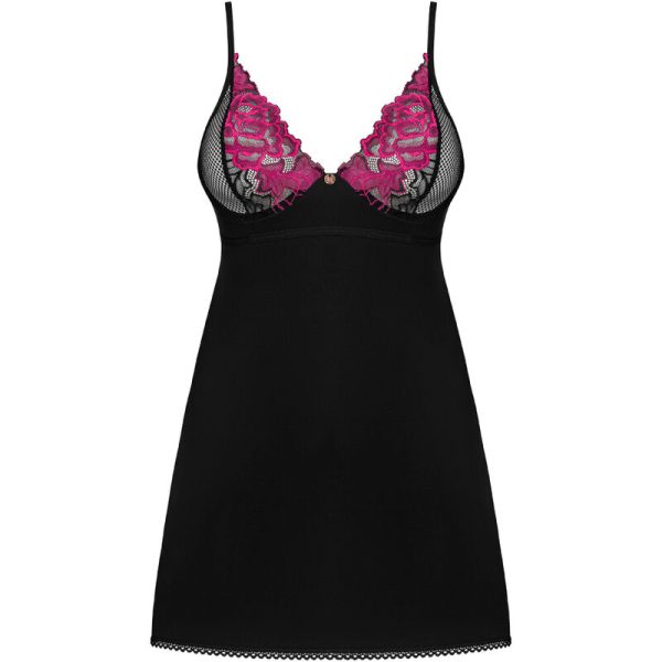 OBSESSIVE - ROSENTY CHEMISE & THONG XS/S - Afbeelding 5