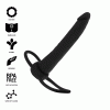 MYTHOLOGY - COBI ONYX ANAL DILDO WITH COCK AND TESTICLE RING 13 SILICONE CM - Afbeelding 2
