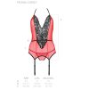PASSION - PEONIA CORSET EROTIC LINE RED L/XL - Afbeelding 6