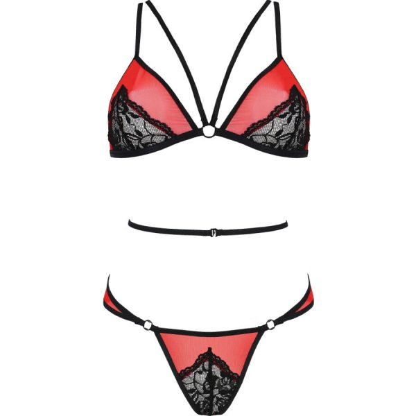 PASSION - PEONIA SET EROTIC LINE RED L/XL - Afbeelding 3