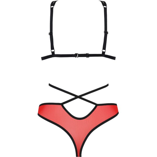 PASSION - PEONIA SET EROTIC LINE RED L/XL - Afbeelding 4