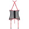 PASSION - SATARA CORSET EROTIC LINE RED S/M - Afbeelding 4