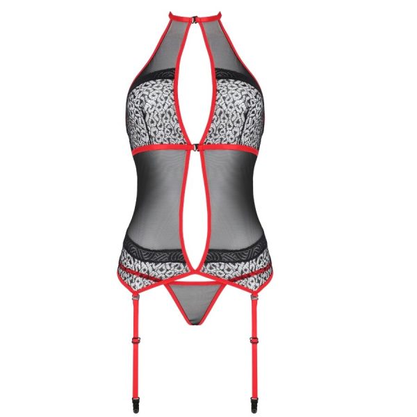 PASSION - SATARA CORSET EROTIC LINE RED L/XL - Afbeelding 3