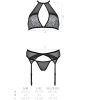 PASSION - SATARA SET EROTIC LINE BLACK L/XL - Afbeelding 5