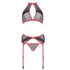 PASSION - SATARA SET EROTIC LINE RED S/M - Afbeelding 4