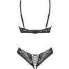 OBSESSIVE - SERAFIA SET TWO PIECES CUPLESS XS/S - Afbeelding 6