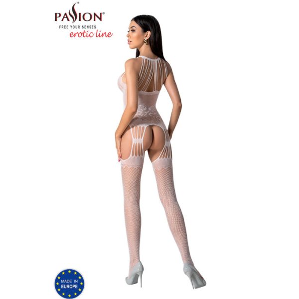 PASSION - BS095 WHITE BODYSTOCKING ONE SIZE - Afbeelding 4