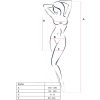 PASSION - BS096 WHITE BODYSTOCKING ONE SIZE - Afbeelding 5