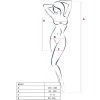 PASSION - BS097 BLACK BODYSTOCKING ONE SIZE - Afbeelding 7