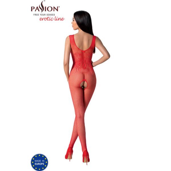 PASSION - BS098 RED BODYSTOCKING ONE SIZE - Afbeelding 4