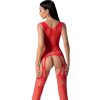 PASSION - BS099 RED BODYSTOCKING ONE SIZE - Afbeelding 2