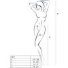 PASSION - S027 BLACK TIGHTS WITH GARTER ONE SIZE - Afbeelding 7