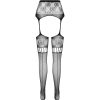 PASSION - S030 TIGHTS WITH BLACK GARTER ONE SIZE - Afbeelding 6