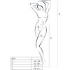 PASSION - S030 WHITE STOCKINGS WITH GARTER ONE SIZE - Afbeelding 5