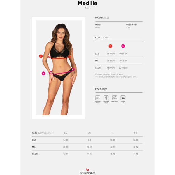 OBSESSIVE - MEDILLA SET TWO PIECES XL/XXL - Afbeelding 7